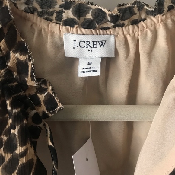 J Crew Factory leopard print top - Picture 3 of 3